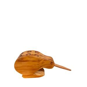 Kiwi Wooden Vintage Folk Art Pencil Holder